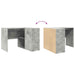 birou de colț gri beton 102x88x75 cm lemn ingineresc - WALTI WALTI