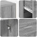 Birou de colț cu raft sonoma gri 102 x 50 x 75 cm Lemn compozit - WALTI WALTI