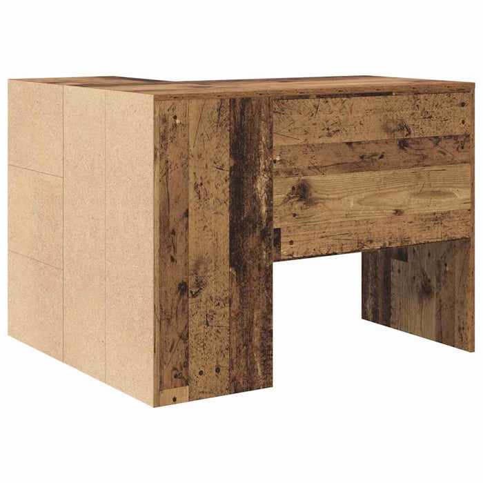 Birou de colț din lemn vechi 102x88x75 cm din lemn prelucrat - WALTI WALTI