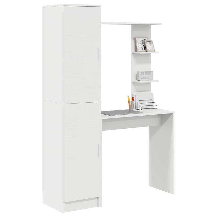 Birou 2 pcs Alb WALTI
