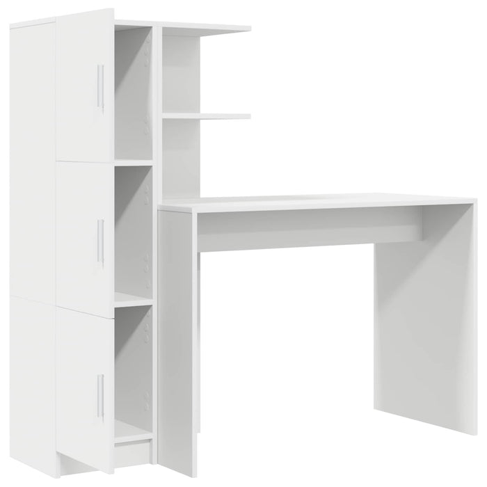 Birou 2 pcs Alb WALTI