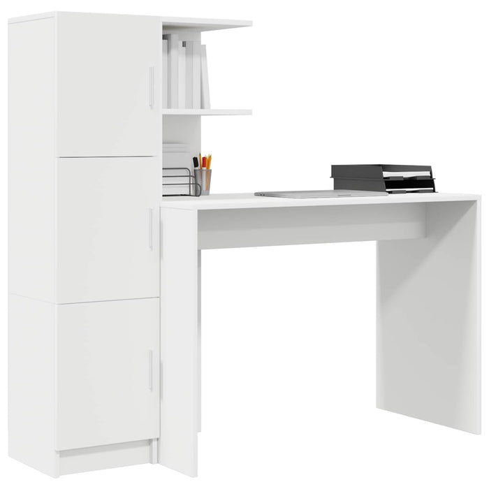 Birou 2 pcs Alb WALTI