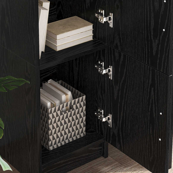 Birou 2 pcs Stejar Negru WALTI