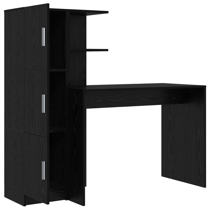 Birou 2 pcs Stejar Negru WALTI
