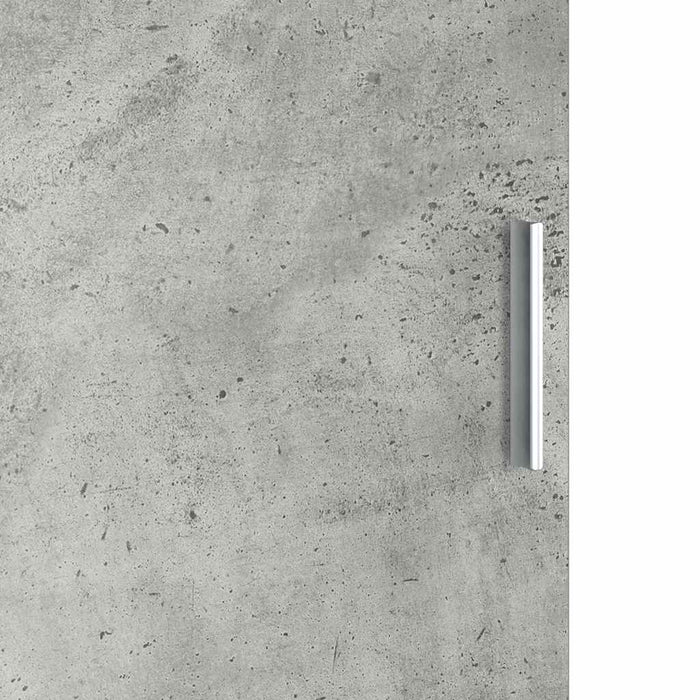 Birou cu spațiu de depozitare cu raft 2 pcs Gri din beton - WALTI WALTI