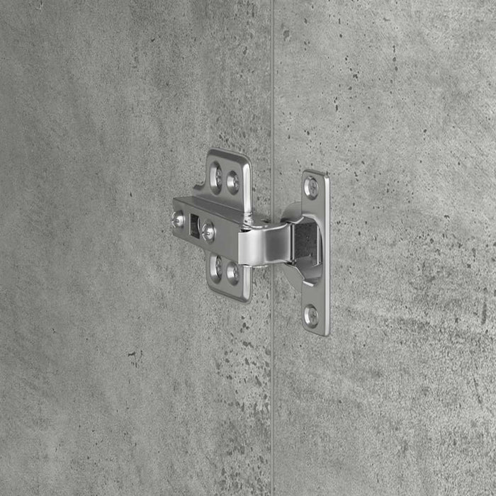 Birou cu spațiu de depozitare cu raft 2 pcs Gri din beton - WALTI WALTI