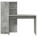 Birou cu spațiu de depozitare cu raft 2 pcs Gri din beton - WALTI WALTI
