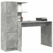 Birou cu spațiu de depozitare cu raft 2 pcs Gri din beton - WALTI WALTI