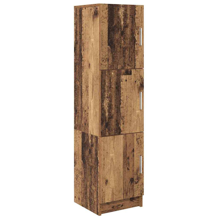 Birou cu spațiu de depozitare cu raft cu ușă 2 pcs Lemn Vechi - WALTI WALTI