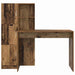 Birou cu spațiu de depozitare cu raft cu ușă 2 pcs Lemn Vechi - WALTI WALTI
