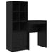 Birou cu sertar cu raft cu depozitare 2 pcs Stejar Negru - WALTI WALTI