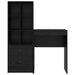 Birou cu sertar cu raft cu depozitare 2 pcs Stejar Negru - WALTI WALTI