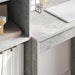 Birou cu sertar cu raft cu depozitare 2 pcs Gri din beton - WALTI WALTI