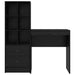 Birou cu sertar cu raft cu depozitare 2 pcs Stejar Negru - WALTI WALTI