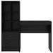 Birou cu sertar cu raft cu depozitare 2 pcs Stejar Negru - WALTI WALTI