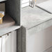 Birou cu sertar cu raft cu depozitare 2 pcs Gri din beton - WALTI WALTI