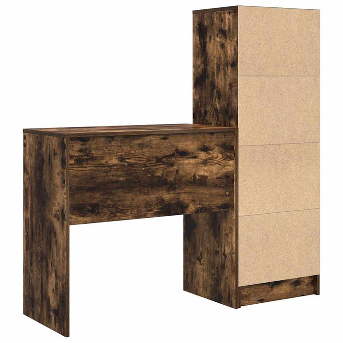 Birou cu sertar 2 pcs Stejar fumuriu - WALTI WALTI