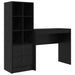 Birou cu sertar cu raft cu depozitare 2 pcs Stejar Negru - WALTI WALTI