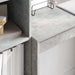 Birou cu sertar cu raft cu depozitare 2 pcs Gri din beton - WALTI WALTI