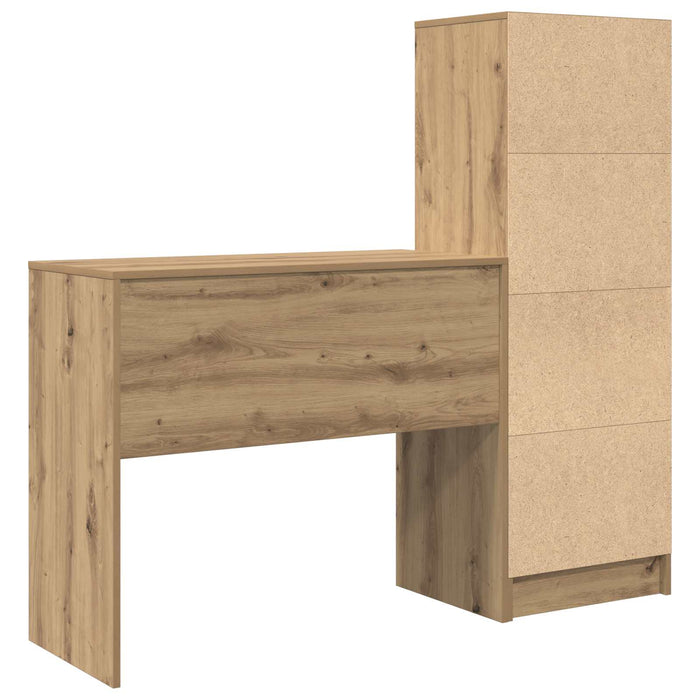 Birou Stejar Artizanal 135,5 x 40 x 127 cm 2 buc. WALTI