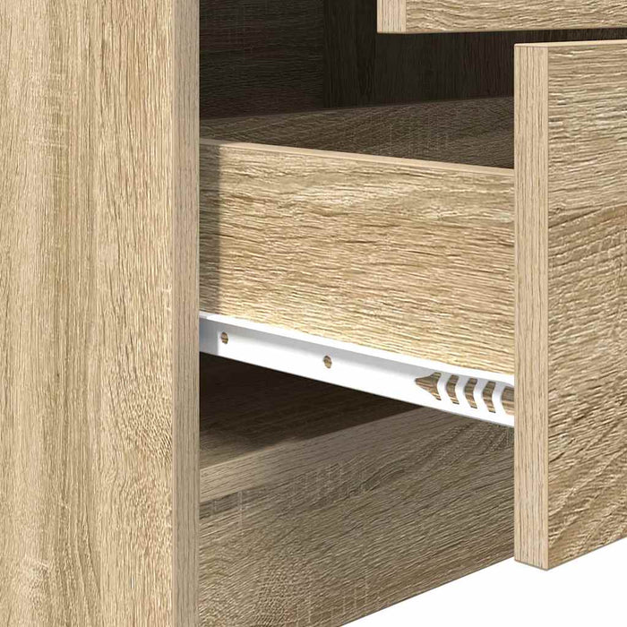 Birou cu Stocare Sonoma Oak Lemn Prelucrat - WALTI WALTI