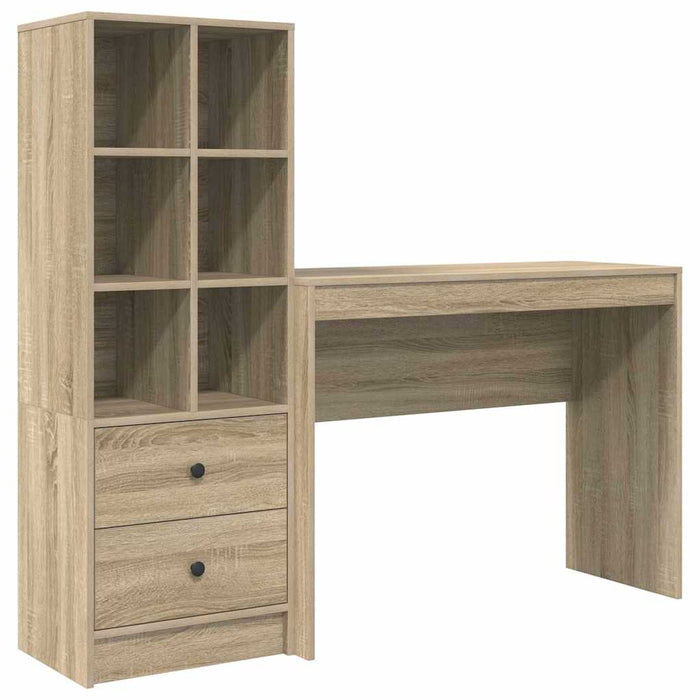 Birou cu Stocare Sonoma Oak Lemn Prelucrat - WALTI WALTI