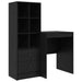 Birou cu sertar cu raft cu depozitare 2 pcs Stejar Negru - WALTI WALTI