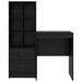 Birou cu sertar cu raft cu depozitare 2 pcs Stejar Negru - WALTI WALTI
