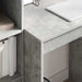 Birou cu sertar cu raft cu depozitare 2 pcs Gri din beton - WALTI WALTI
