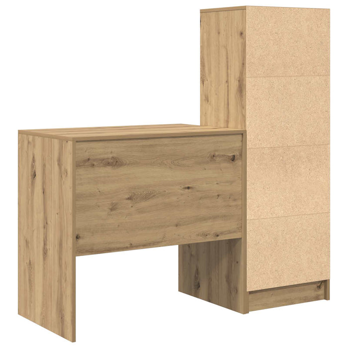 Birou Stejar Artizanal 125,5 x 50 x 127 cm 2 buc. WALTI