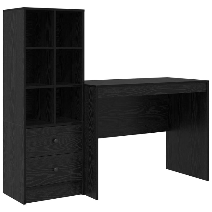 Birou cu sertar 2 pcs Stejar Negru - WALTI WALTI