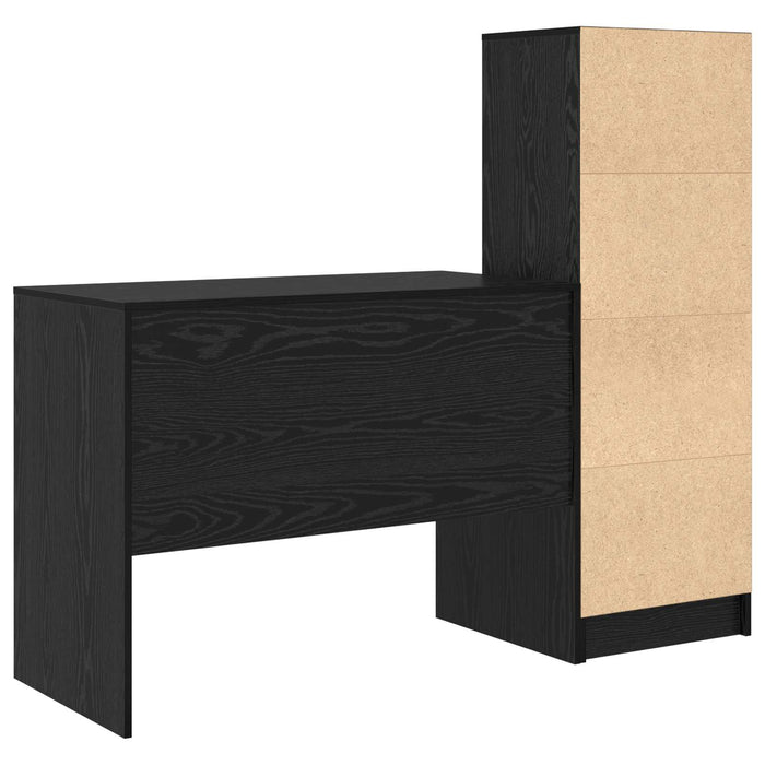 Birou cu sertar 2 pcs Stejar Negru - WALTI WALTI