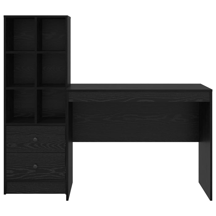 Birou cu sertar 2 pcs Stejar Negru - WALTI WALTI
