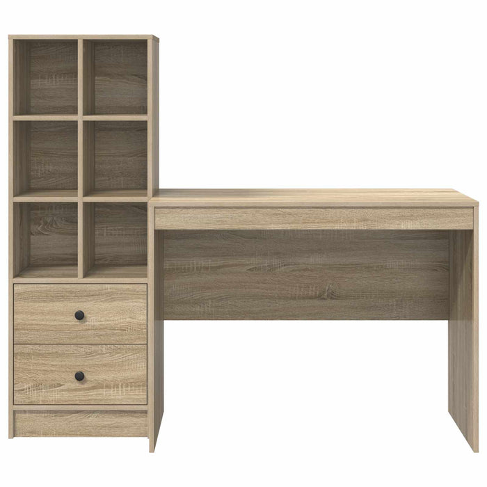 Birou cu sertar 2 pcs Stejar Sonoma WALTI