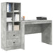 Birou cu sertar 2 pcs Gri din beton - WALTI WALTI