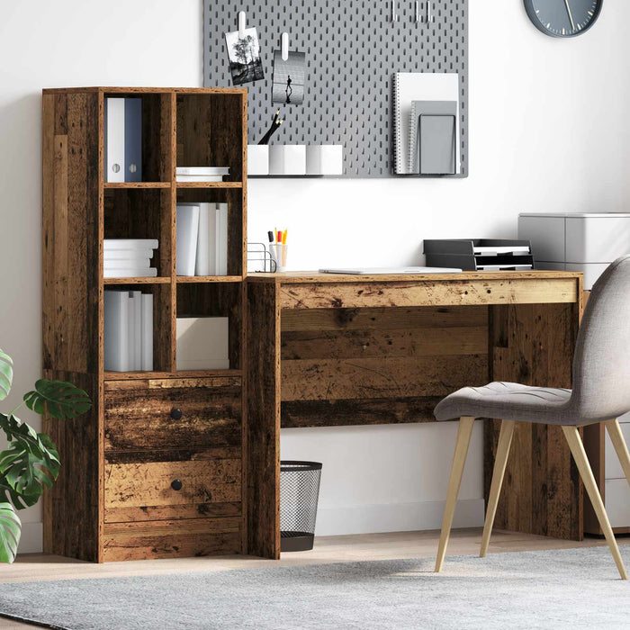 Birou cu sertar 2 pcs Lemn vechi - WALTI WALTI
