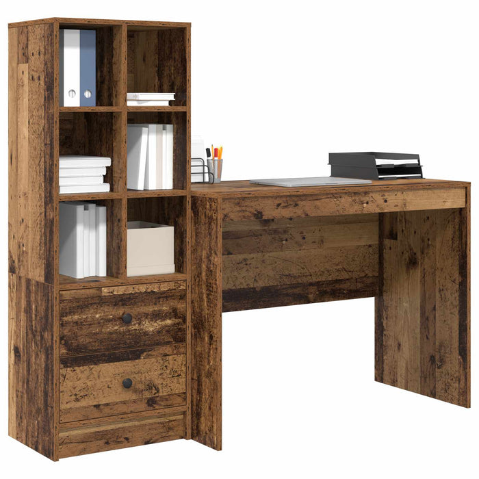 Birou cu sertar 2 pcs Lemn vechi - WALTI WALTI