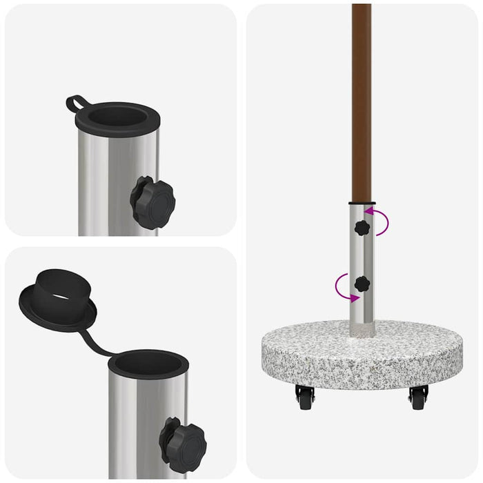 Bază pentru umbrelă Manual Gri 45 x 45 x 45 cm - WALTI WALTI
