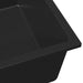 Chiuvetă de bucătărie Negru 54 x 44 x 20 cm Granit - WALTI WALTI