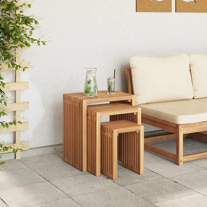Masă laterală pentru grădină 3 pcs Maro 33 x 44,5 x 51 cm - WALTI WALTI