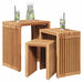 Masă laterală pentru grădină 3 pcs Maro 33 x 44,5 x 51 cm - WALTI WALTI