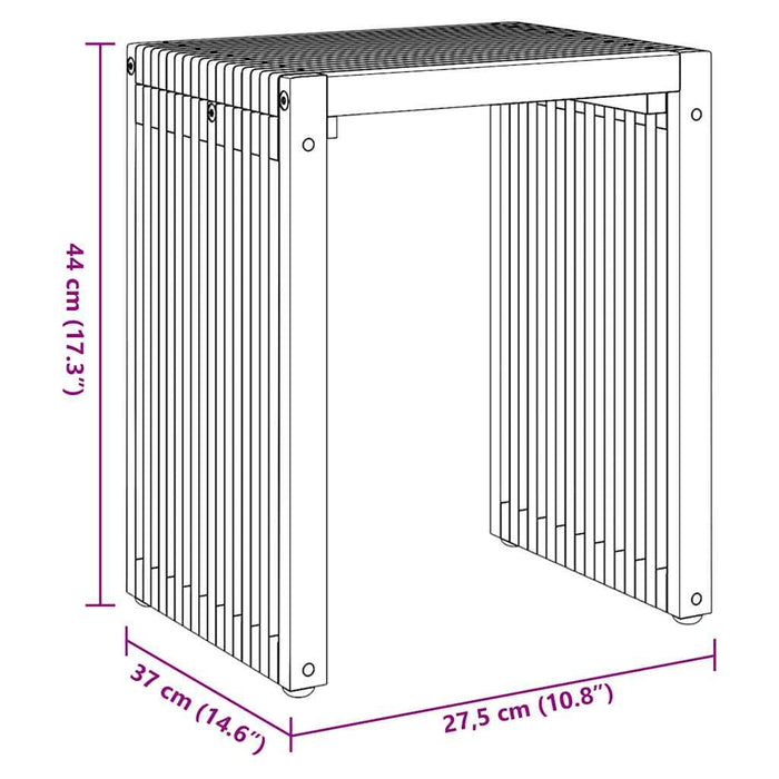 Masă laterală pentru grădină 3 pcs Maro 33 x 44,5 x 51 cm - WALTI WALTI