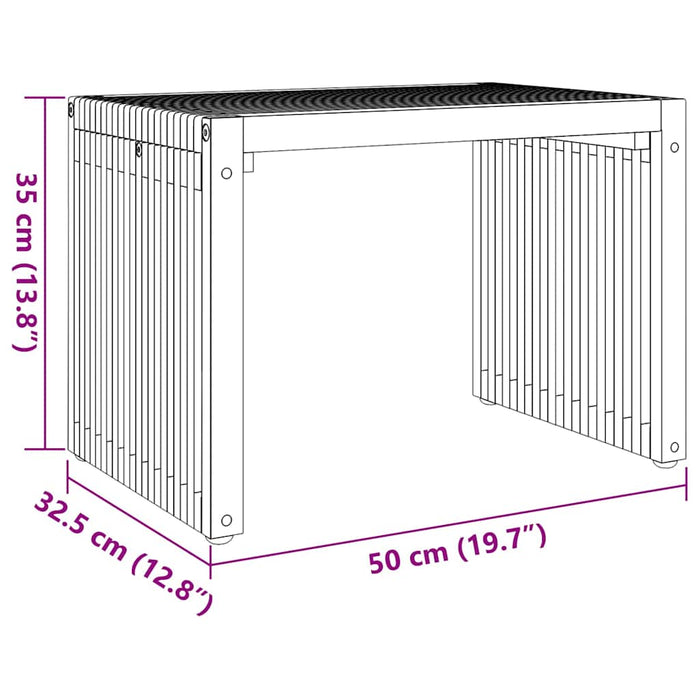 Masă laterală pentru grădină Maro 50 x 32,5 x 35 cm - WALTI WALTI