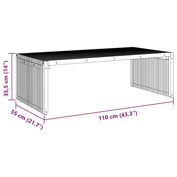 Masă laterală pentru grădină Maro 110 x 55 x 35,5 cm WALTI