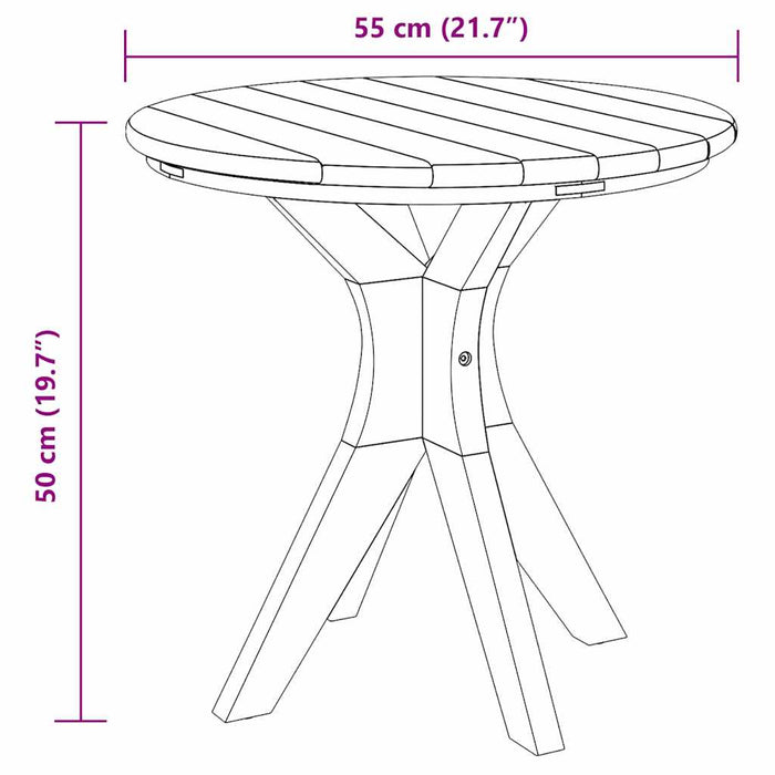 Masă laterală Maro 55 x 55 x 51 cm Lemn solid de tec - WALTI WALTI