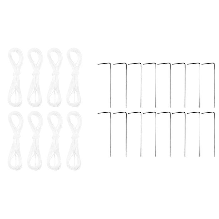 Tenda de petrecere , albă, cu 8 pereți laterali, 4x4 m din PE - WALTI WALTI