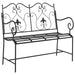Bancă de grădină Negru 104 x 54 x 93 cm Oțel - WALTI WALTI