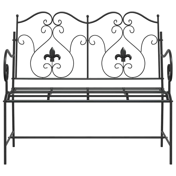 Bancă de grădină Negru 104 x 54 x 93 cm Oțel - WALTI WALTI