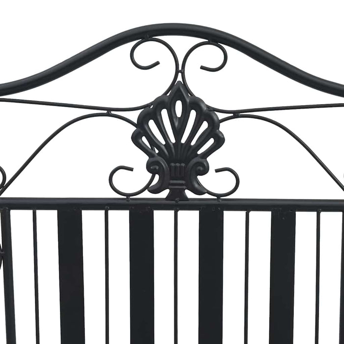 Bancă de grădină Negru 103,5 x 59 x 89 cm Oțel - WALTI WALTI