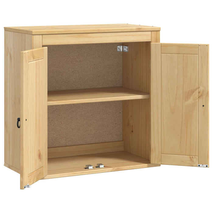 Dulap cu raft cu ușă Miere 60 x 32 x 40 cm Lemn de pin masiv - WALTI WALTI